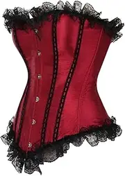 [Hengzhifeng] Gothic Corsets for Women Lace up Bustier Corset Top