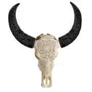 Indo Homewares Etched Buffalo Skull