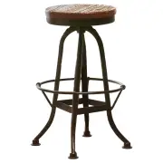 Decker Recycled Elm Natural Stool Without Back