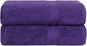 [Trends Alley] Bourgeois Luxury Bath Towels Set (Pack of 2) | 70x140cm | 100% Combed Cotton (600 GSM) | Ultra-Soft & Absorbent | Quick-Drying & Durable | Earth-Friendly