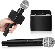Simulate Microphone for Cosplay Prop with Base for Stage Performance Birthday Party and Classroom Activities