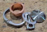 DIY 2” COPPER Thumper Access Agitation Fruit Port (Ferrule, Gasket, Cap + Clamp)