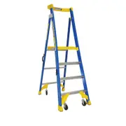 Bailey 4 Step P170-4 Fibreglass Job Station Platform Ladder