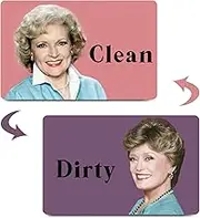 HSSPIRITZ Funny Golden Girls Cute Clean Dirty Dishwasher Magnet,Washing Machine Magnet Flip,Golden Girls TV Show Kitchen Refrigerator Clean Dirty Sign,Double Sided Strong/Non Scratch(Golden Girls)