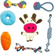 Yajuyi Durable Knot Rope Toy for Dogs, Ideal for Fetching and Tugging, 7 Pieces