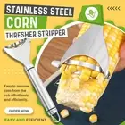 1/2X Corn Peeler Kitchen Remover One-Step Thresher Cob Kerneler Cutter Stripper