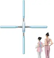 Pose Corrector Yoga Stick, Yoga Stick Stretching Tool, Yoga Pose Training Stick, Hunchback Correction Stick, Men's and Women's Pose Trainer Corrector,Blue