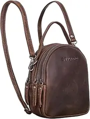 [STILORD] Stacy' Backpack Handbag Women's Small Mini Daypack Leather Backpack Vintage Leather Backpack for City Going Out Shopping Women Daypack Genuine Leather