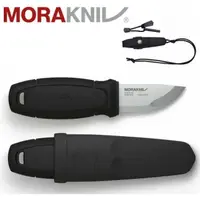 在飛比找樂天市場購物網優惠-MORAKNIV 不鏽鋼短直刀組(附掛繩、打火石/露營小刀)