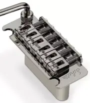 Schaller Germany Vintage Tremolo with Roller Saddles for Fender Strat, RUTHENIUM
