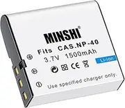 MINSHI NP-40 Battery Compatible with Caiso NP-40 3.7V 1500mAh High Efficiency Battery