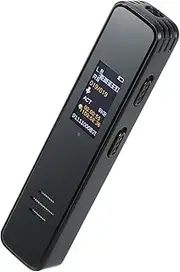 Recorder Digital Voice Activated Recorder 64GB Dictaphone Support MP3 Music Playing/Timer Recording/Password Protection/AB Repeat/OTG Function Rechargeable for Meetings Black