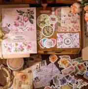 100/pk IMPRESSION Scrapbook Accents Ephemera Stickers for Art Junk Journal