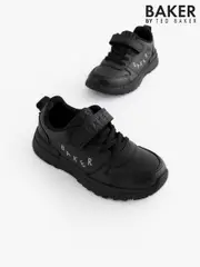 Baker by Ted Baker Boys Black Back to School Dinosaur Trainers (104803) | $92 - $97