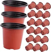 Totority 120Pcs Seedling Pots Durable Plastic Nursery Planter with Drainage for Healthy Plant Growth for Home and Garden Indoor Use