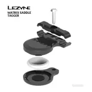 Lezyne MATRIX SADDLE TAGGER Holder for Apple Air Tag : BLACK