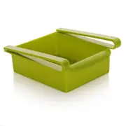 4Pcs Stretchable Refrigerator Organizer Drawer Basket Refrigerator Pull-out Drawers Fresh Spacer Layer Storage Rack Food Storage Box