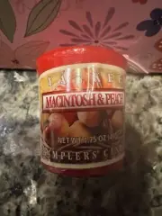 RARE Set Of 3 Macintosh & Peach Yankee Candle Votives! ONLY Ones On eBay!!