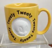 Looney Tunes Six Flags Tweety Bird Embossed Coffee/Tea Cup/Mug New No Tags