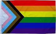3x5ft LGBT flag, 3x5 progress body flag cape,pride Progress flag,LGBT banner(progress pride flag pack 1)