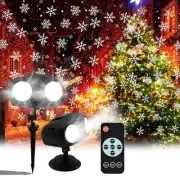 Snowfall Christmas Light Projector,Snowflake Night Projection Lamp, IP65 Wate...