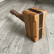 Handmade Wooden Mallet - Hickory/Walnut