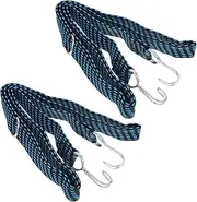 Kisangel 2pcs Adjustable Bungee Straps for Motorcycle Bike Luggage Elastic Cord with Hooks Flexible Transport for Outdoor Use Essential for Securing Heavy Loads