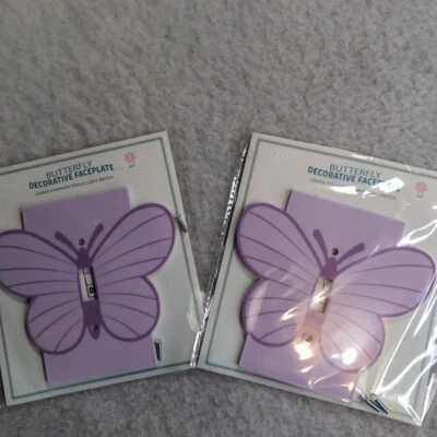 Butterfly Light Switch Cover Set Of 2 Decorative Faceplate