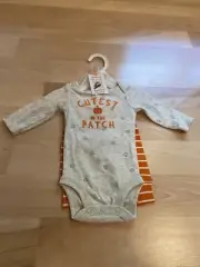 Carters Cutest Pumpkin in the Patch Baby Halloween/Fall Outfit NWT 0-6 Months