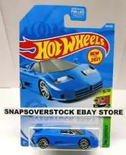 2021 HOT WHEELS '94 BUGATTI EB110 SS, HW EXOTICS 6/10, HW #214, NEAR MINT CARD !