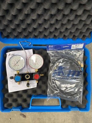 ITE MANIFOLD GAUGES & HOSE - Refrigeration Air Conditioning -2 Way R134a, R407c