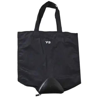 Y-3 PCKBL TOTE 尼龍品牌徽標Y-3 Logo山本耀司可折環保托特包(黑色/H63099)