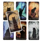 Haunted Cat Tarot Cards Game for Beginners Fate Visions Divination Edition Orack