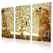Tree Of Life by Gustav Klimt | Canvas (Rolled) | 3 Panels Wall art artwork HD