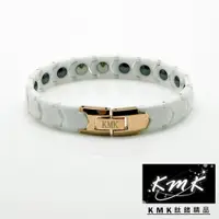 在飛比找松果購物優惠-KMK鈦鍺精品【精密陶瓷】磁鍺健康白手鍊(CE-02) (7