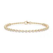Zamel's Celebration 9ct Yellow Gold Round Cut 1.50ct Diamonds Bracelet
