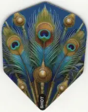 PEACOCK PLUMAGE Dart Flights: 3 per set