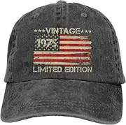 [PZSGKK] 50th Birthday Gifts for Him Her Vintage 1975 Hat for Men Women Cool 50th Birthday Gifts