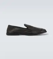 [George Cleverley] George Cleverley Cornwall leather loafers AU 7 brown
