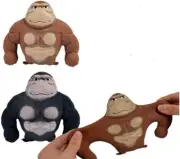 2 PCS Decompress Monkey Stress Toy Soft Stretch Gorilla Toy Relief Stress