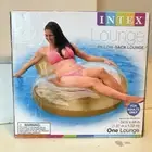 Intex The Wet Set Pillow-Back Lounge 54 x 48 Inflatable Float Gold New
