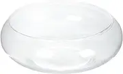 Glass Fish Bowl Flower Glass Vase Bowl Clear Wide Mouth Round Vase Terrarium Air Plant Hydroponic Succulent Planter Floral Container Vase for Home Office Wedding S
