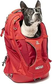 Kurgo Dog Carrier Backpack for Small Dogs & Cats, G,Train Pet Backpack Carrier, Airline Approved, Cat Backpack, Small Dog Backpack for Hiking & Travel, Lightweight, Waterproof Bottom