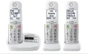 Panasonic KX-TGU433W Cordless Phone - White, 3 Handsets
