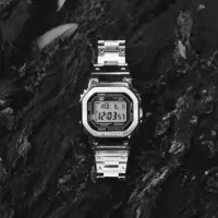 在飛比找momo購物網優惠-【CASIO 卡西歐】G-SHOCK 經典系列 全金屬 太陽