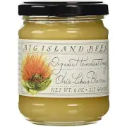 Big Island Bees Hawaiian Organic Ohia Lehua Blossom Raw Honey 9 oz. (Glass Jar)