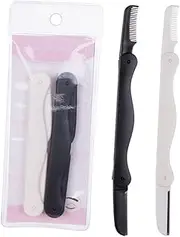 WEKADRIN Multi-use Eyebrow Razor Knife Set 6 Pieces Portable Trimmer for Women Double-sided Precision Grooming Kit