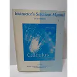 【陽晴百貨】  CALCULUS INSTRUCTOR SOLUTIONS MANUAL TO ACCOMPANY