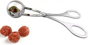 Non-Stick Meatball Spoon Ice Cream Melon Baller Scoop Kitchen Tools,Stainless Steel Scoop Meatball Scoop Ball Maker Stainless Steel Meat Baller Tongs Meat Baller(Color:Silver,Size:16.5x6.8x3.7cm)