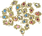 COHEALI Evil Eye Charms DIY Necklace Pendants Decor Rolling Eyes Zinc Alloy Charms